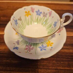 royal grafton bone china tea cup and saucer hand painted floral